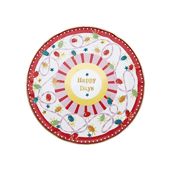 Baci Milano Mamma Mia Happy Days Yazılı Servis Tabağı 32 cm görseli 1