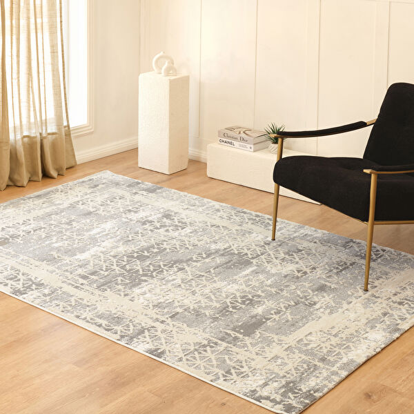 Kaşmir Halı 7/24 Sahara Marta Gri 200x290 cm görseli 1