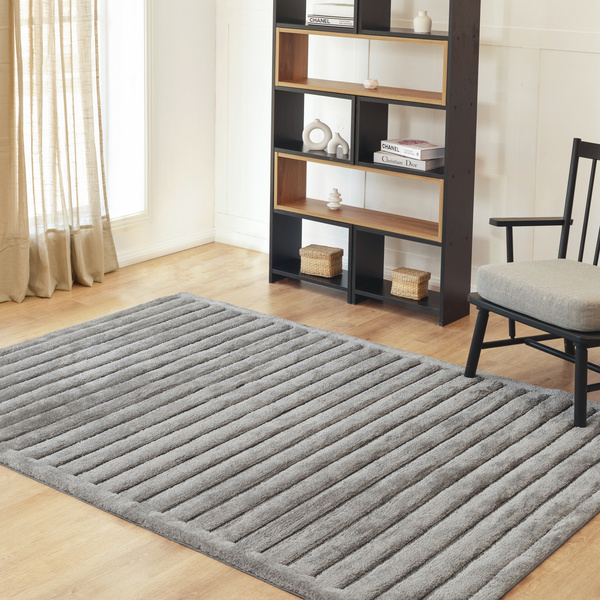 Kaşmir Halı Süpersoft Liona Grey 80x300 cm görseli 1