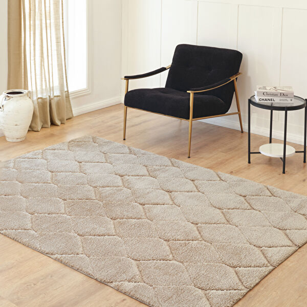 Kaşmir Halı Süpersoft Grace Bej 200x290 cm görseli 1