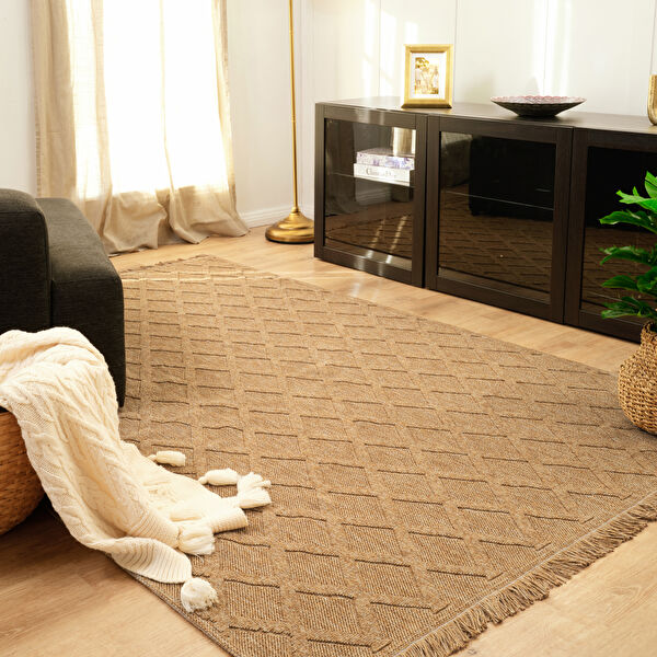 Kaşmir Halı Kilim/Jüt Belek 100x300 cm görseli 1