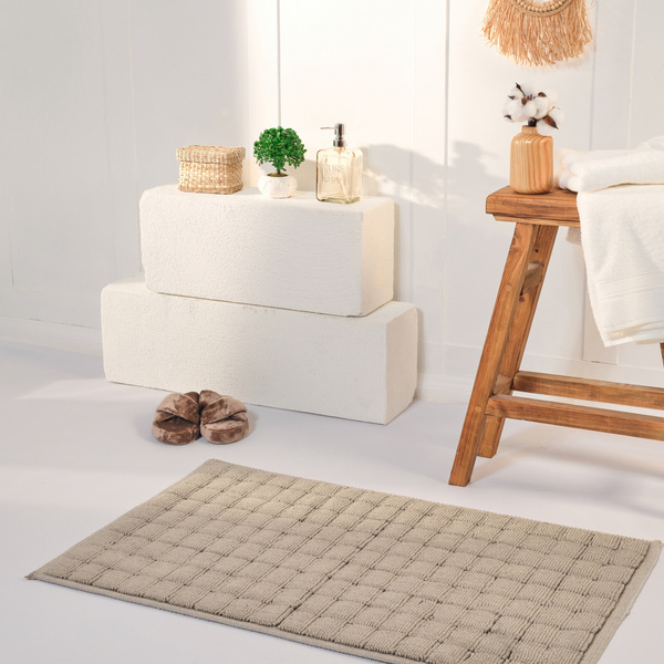 Kaşmir Halı Carre Paspas Bej 60x100 cm görseli 1