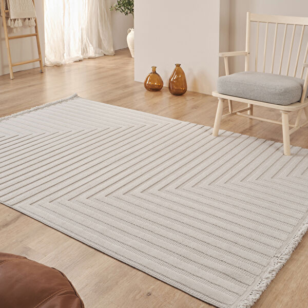 Kaşmir Halı İskandinav Rune Gray 50x80 cm görseli 1