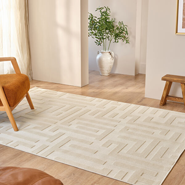 Kaşmir Halı İskandinav Roar White 200x290 cm görseli 1