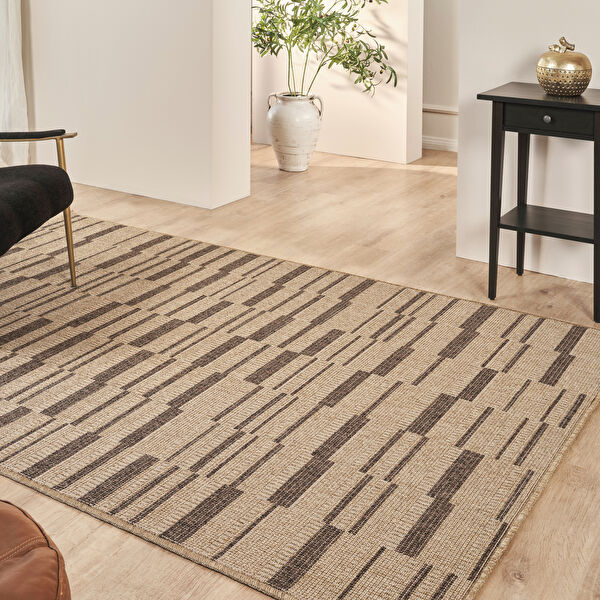 Kaşmir Halı Kilim Jüt Ravon Brown 50x80 cm görseli 1