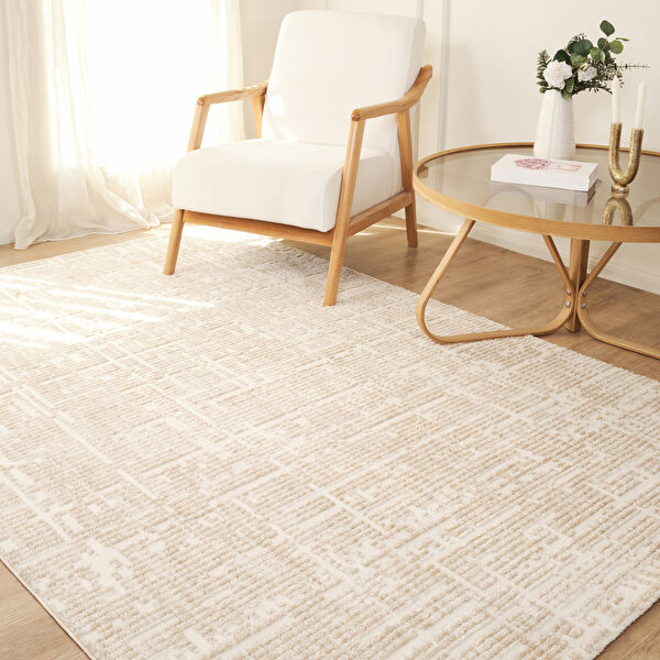 Kaşmir Halı 7/24 İskandinav Sten Bej 200x290 cm görseli 1