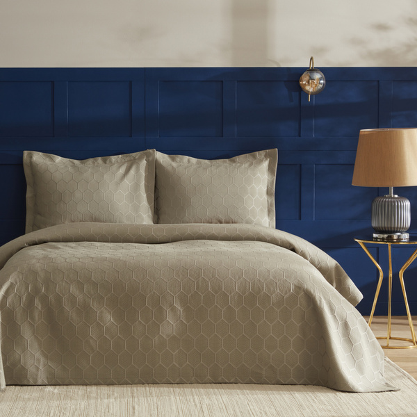 Nautica Home Polygon Çift Kişilik Yatak Örtüsü Seti   görseli 1