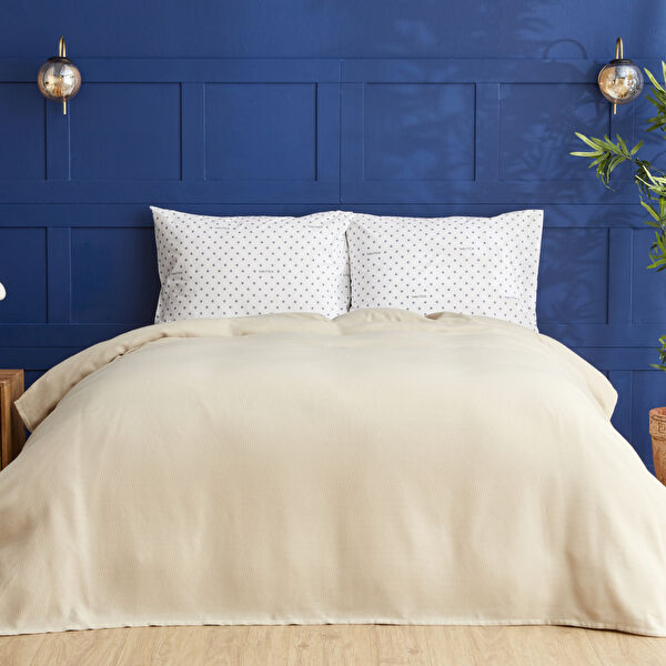 Nautica Home Darla Çift Kişilik Pike Bej  görseli 1