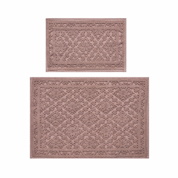 Kaşmir Home Vilma İkili Paspas Bej 60x90 cm-40x60 cm görseli 1