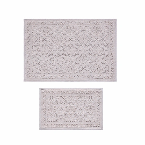 Kaşmir Home Vilma İkili Paspas Ekru  60x90 cm-40x60 cm görseli 1