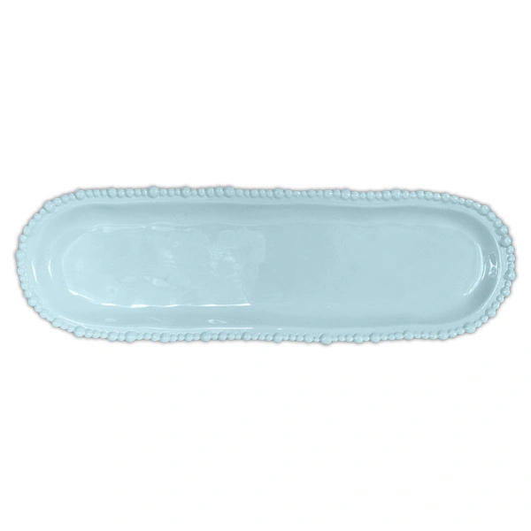 Baci Milano Joke Table Kitchen Melamin Oval Servis Tabağı 13 cm x 44 cm Aqua görseli 1