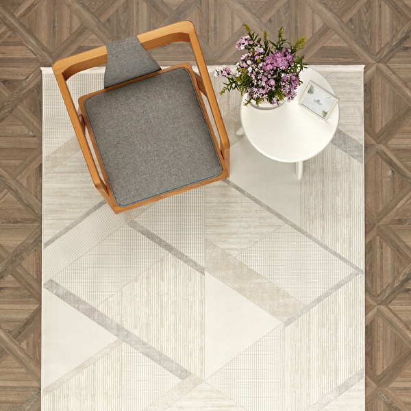 Kaşmir Halı 7/24 Lucente Lagos Gray 80x300 cm  görseli 1