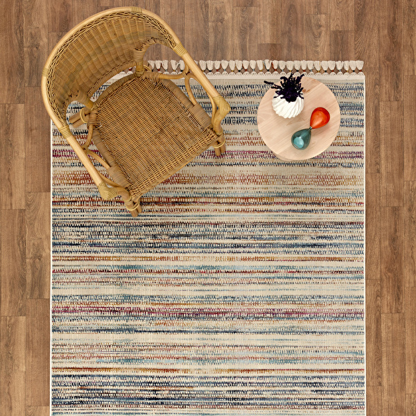 Kaşmir Halı 7/24 Kilim ve Jüt  Meşe 80x150 cm görseli 1
