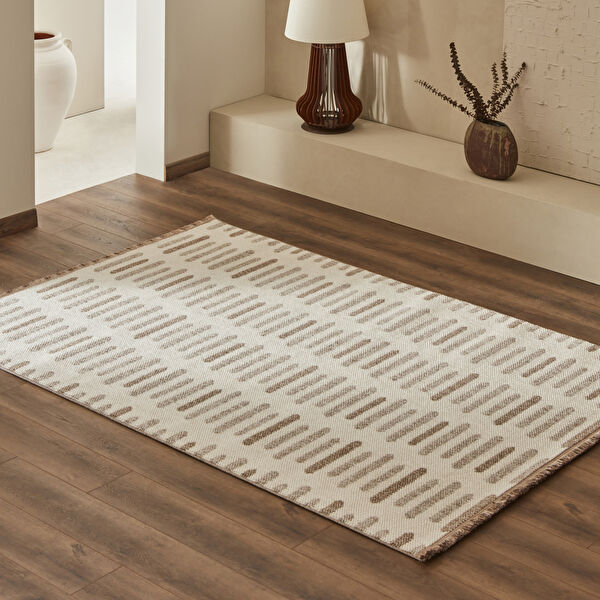Kaşmir Halı 7/24 İskandinav Elegance Venedik Bej 160x230 cm görseli 1