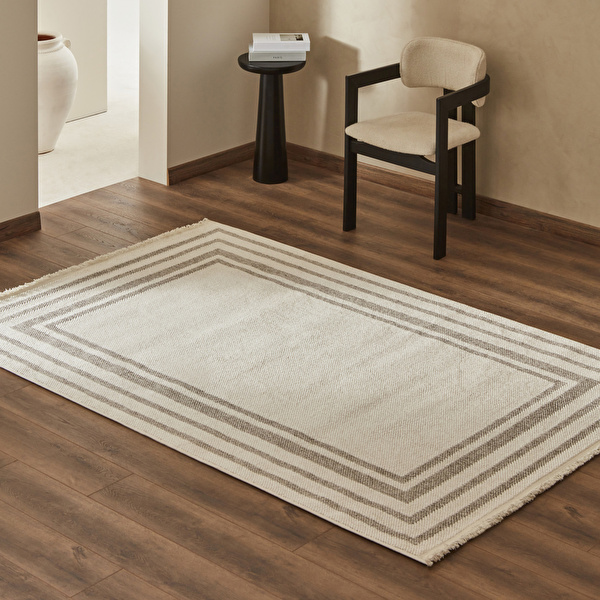Kaşmir Halı 7/24 İskandinav Elegance Cenova Gri 200x290 cm görseli 1