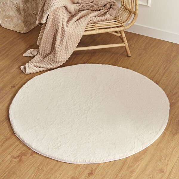 Kaşmir Halı 7/24 Cosy Premium Bej 120x120 cm görseli 1
