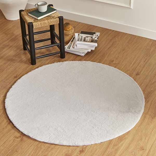 Kaşmir Halı 7/24 Cosy Premium Gri 120x120 cm görseli 1