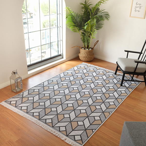 Kaşmir Halı 7/24 Kilim Jüt Campus 80x300 cm görseli 1