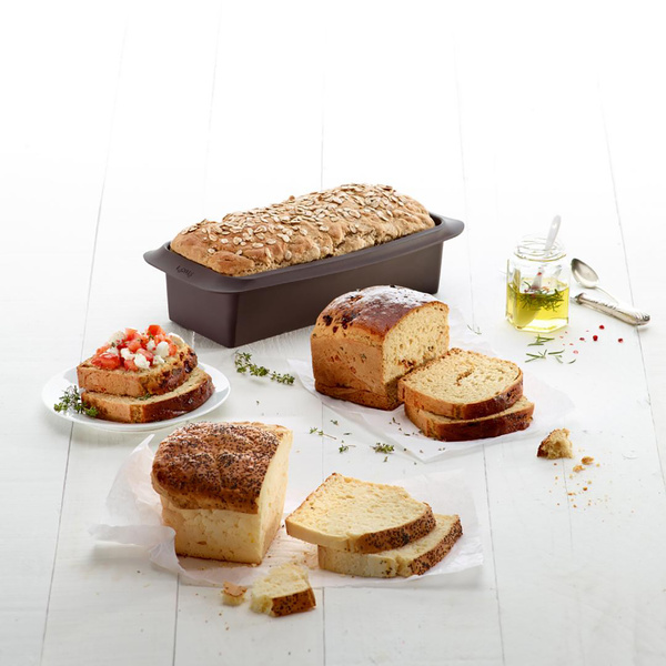 Lekue Silikon Ekmek Kalıbı 25 cm Kahverengi görseli 1