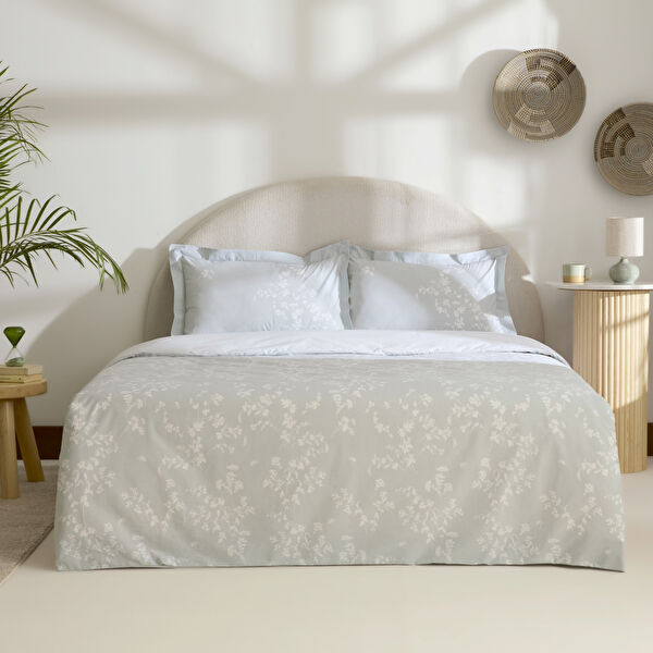 Kaşmir Home Fancy %100 Pamuk Çift Kişilik Nevresim Takımı Mint  görseli 1