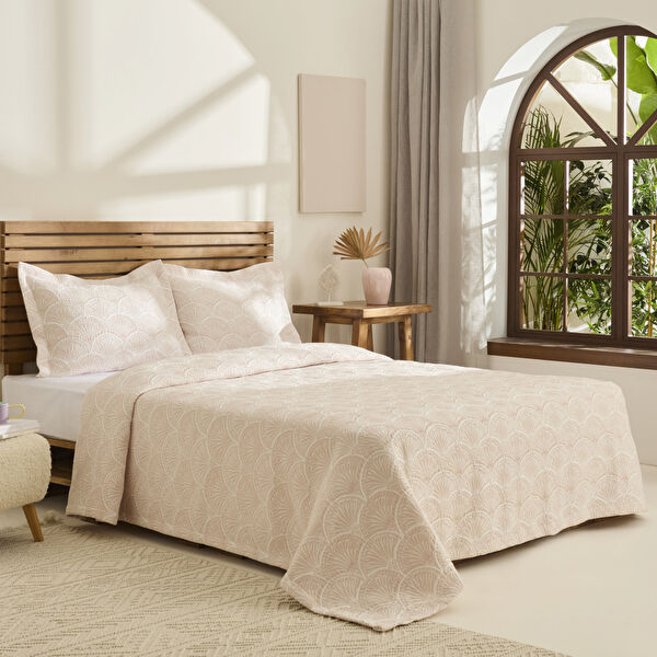 Kaşmir Home Aurora Çift Kişilik Yatak Örtüsü Takımı Rose görseli 1