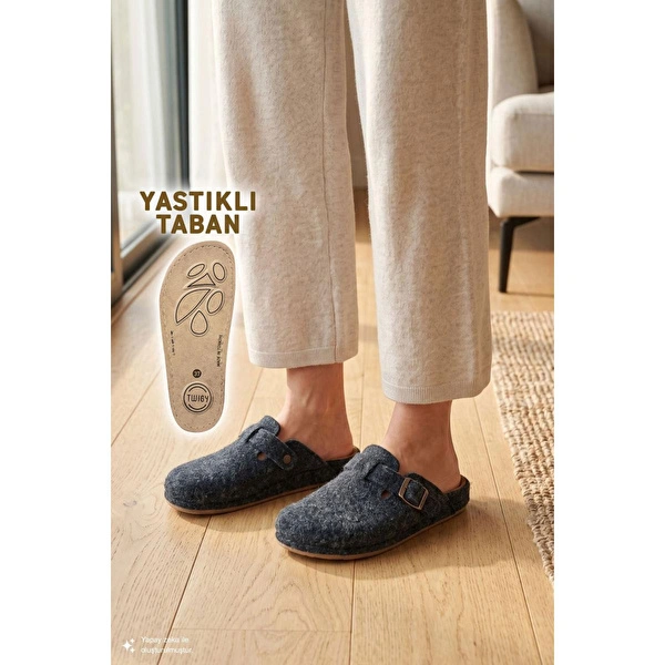 Twigy Tuana Kadın,garson Boy Ev Terliği Lacivert 36/40 görseli 1