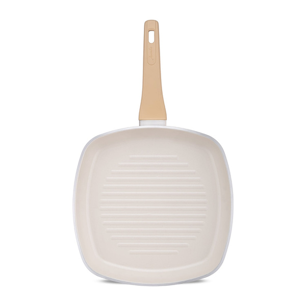 Jumbo Swiss Crystal Dark Cream İndüksiyon Tabanlı Grill Tava 28 cm görseli 1