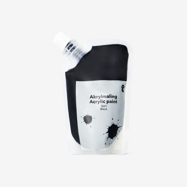 Flying Tiger Copenhagen Siyah Akrilik Boya 80 ml görseli 1