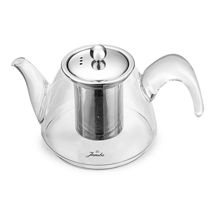 Jumbo 6500 Cam Demlikli Full Metal Sap İndüksiyon Tabanlı Çaydanlık