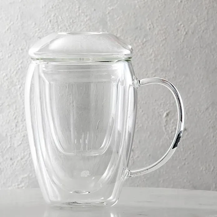 Jumbo Glory Double Wall Bitki Çay Bardağı 280 ml