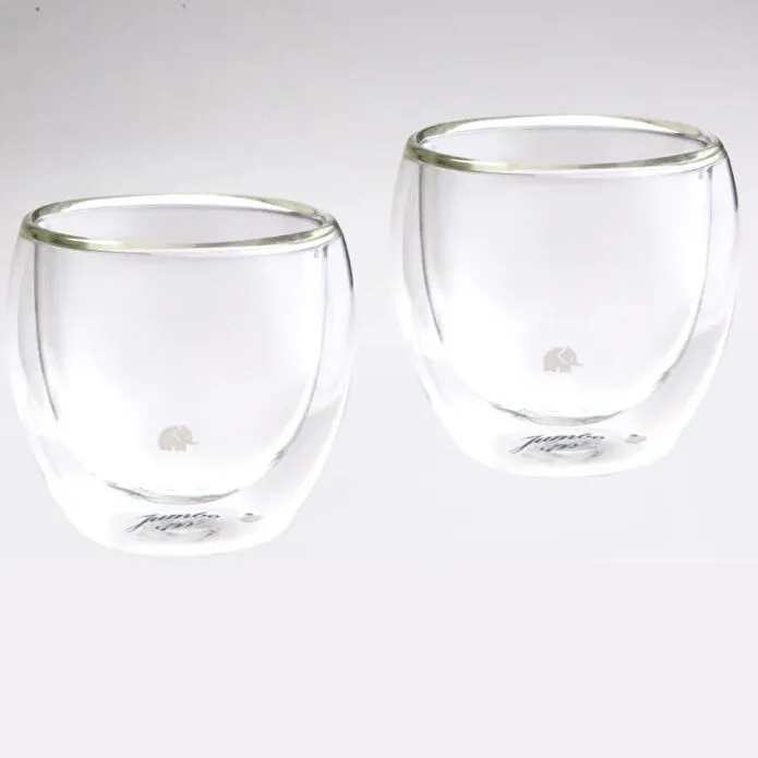 Jumbo Glory Double Wall Çift Cidarlı 2'li Oval Bardak - 250 ml
