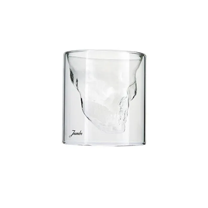Jumbo Glory Double Wall 2'li Çift Cidarlı Skull Bardak 150 ml
