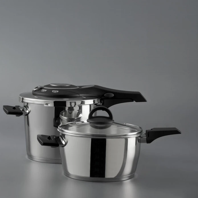 Jumbo Procook 4+6 Litre Paslanmaz Çelik Düdüklü Tencere Seti