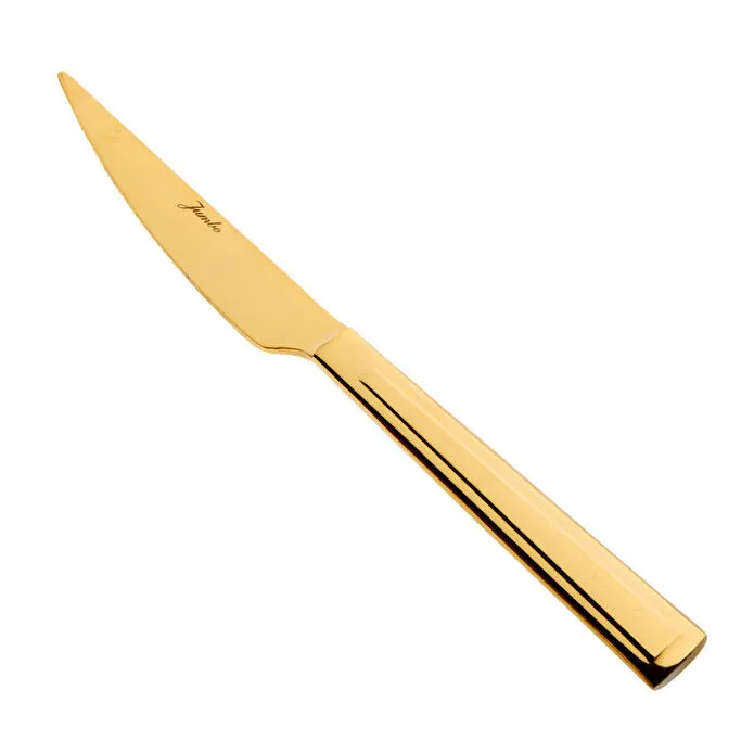 Jumbo Athena Titanyum Gold 6 Kişilik 24 Parça Tatlı Çatal Kaşık Bıçak Takımı
