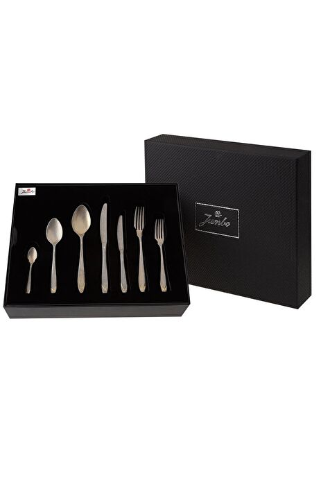 Jumbo Morfeu Antika Gold 12 Kişilik 84 Parça Çatal Kaşık Bıçak Takımı