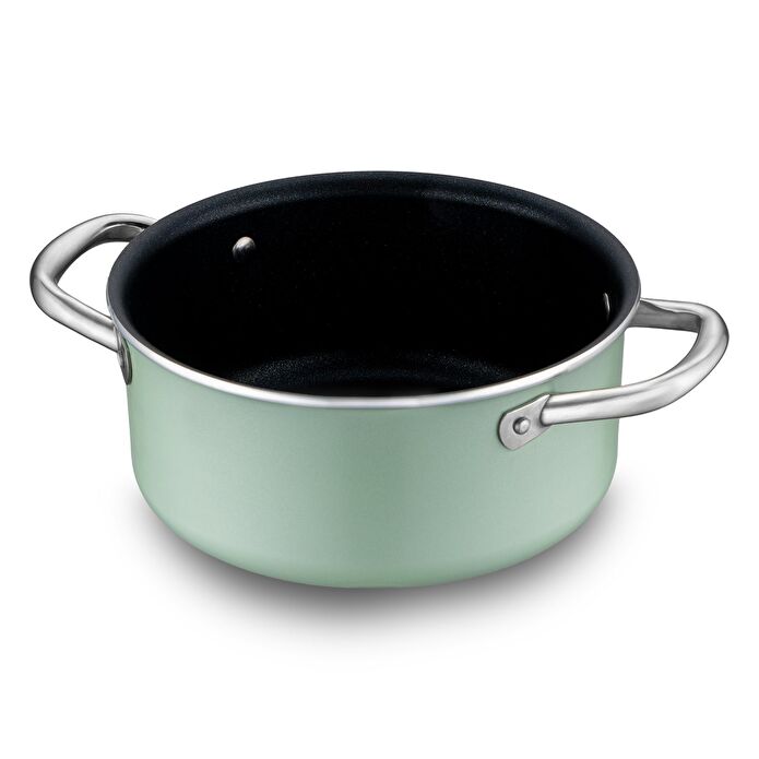 Jumbo Mint Green 7 Parça İndüksiyon Tabanlı Granit Tencere Seti