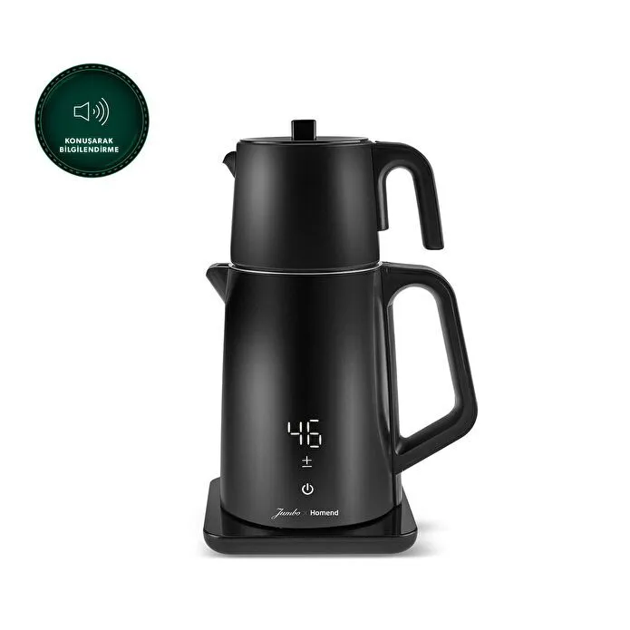 Jumbo x Homend Royaltea Cooltouch 1792H Dokunmatik Çift Duvarlı Paslanmaz Çelik Konuşan Çay Makinesi Wifi ile Kontrol