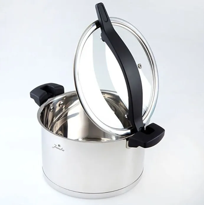 Jumbo Spark 8 Parça İndüksiyon Tabanlı Çelik Tencere Seti