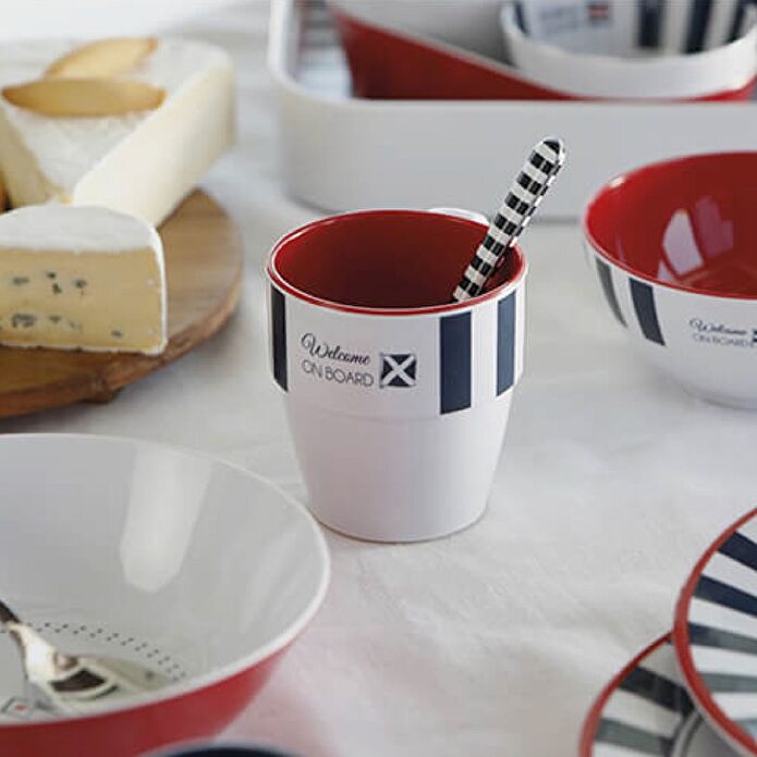 Jumbo Alesta Melamin Beyaz 4'lü Bardak Altlığı