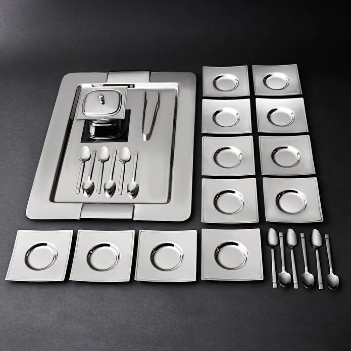 Jumbo Danica 28 Parça Krom Çay Seti