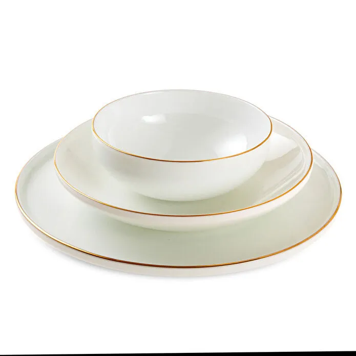 Jumbo Bianca Gold 57 Parça 12 Kişilik Yemek Takımı
