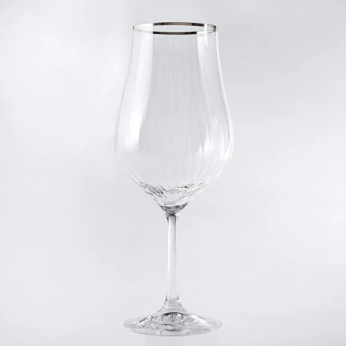 Jumbo Tulipa Platin 6'lı Kadeh 550 ml