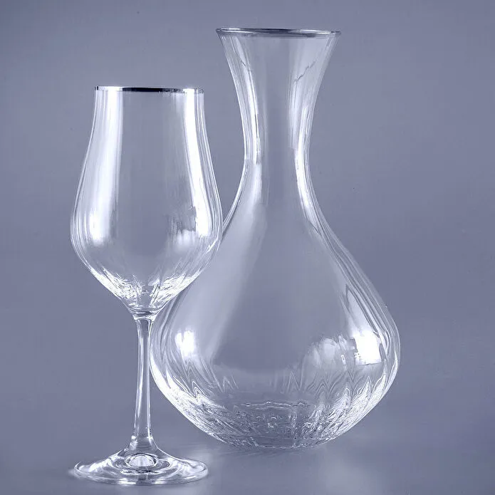 Jumbo Tulipa Platin 6'lı Kadeh 550 ml