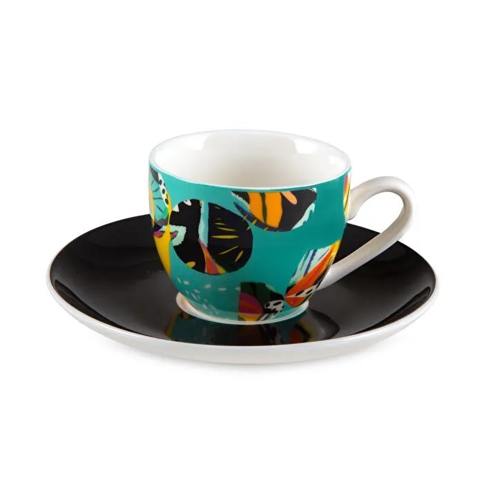 Jumbo Fiori 4'lü Kahve Fincan Takımı 90 ml