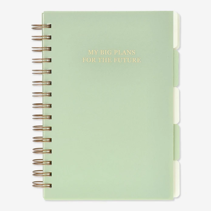Flying Tiger Copenhagen Bölümlü 150 Yaprak Çizgili A5 Defter
