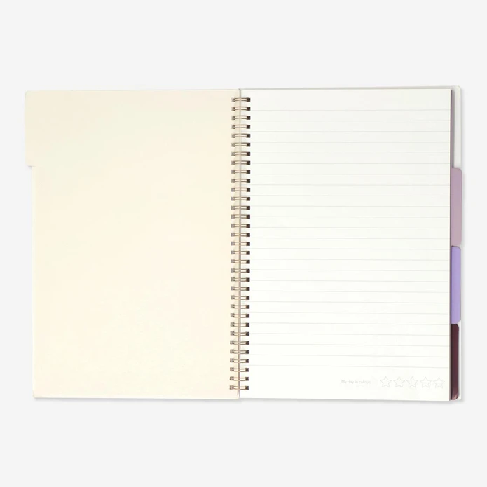 Flying Tiger Copenhagen Bölümlü 80 Yaprak Çizgili A4 Defter