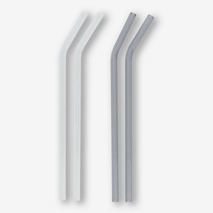 Flying Tiger Copenhagen 4'lü Beyaz Cam Pipet Seti 23 cm