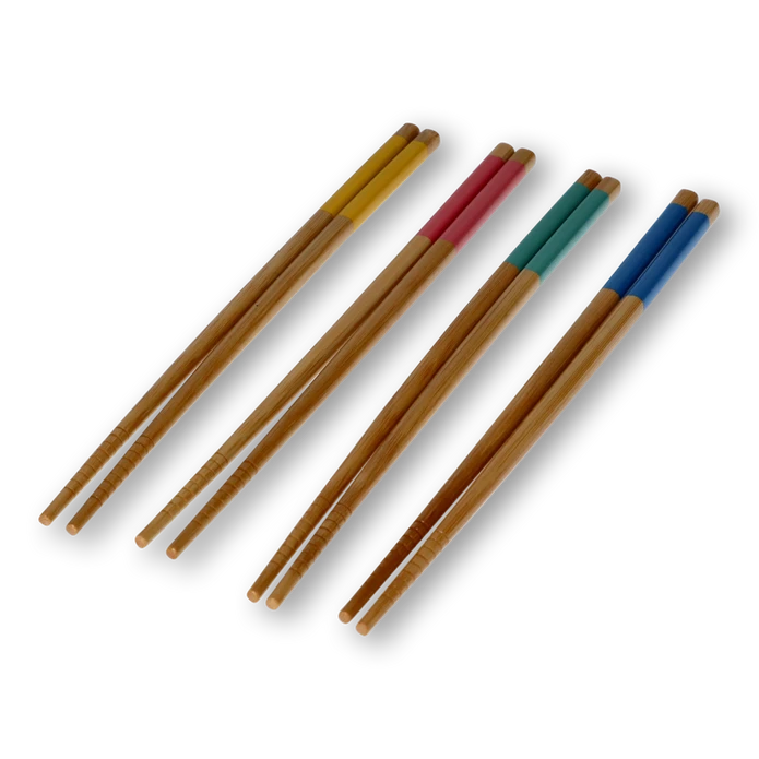 Flying Tiger Copenhagen 4'lü Çok Renkli Bambu Chopstick Seti