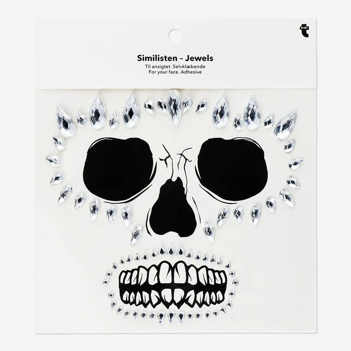 Flying Tiger Copenhagen Işıltılı Gri Yüz Taşı Stickerları