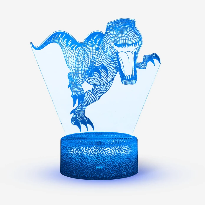 Flying Tiger Copenhagen 3D Dinazor Renk Değiştiren Lambası